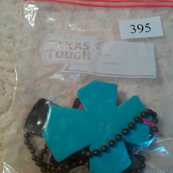 Two Cross Necklace (395) - Picture 7 of 7